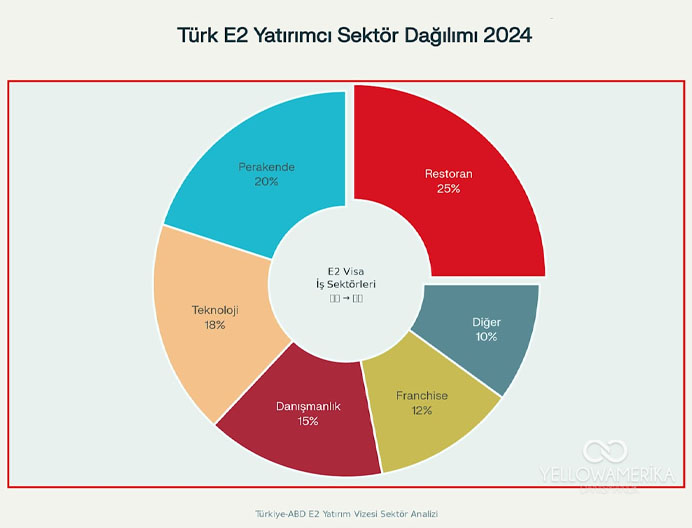 türk e2 yatırımcı sektör dağılımı infografiği