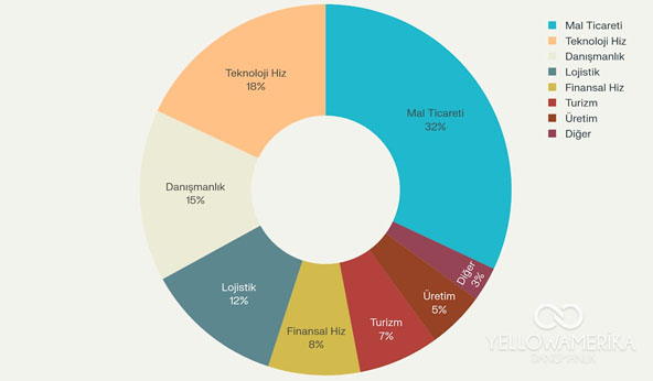 E1 Vizesi Sektör Dağılımı - En Popüler İş Alanları
